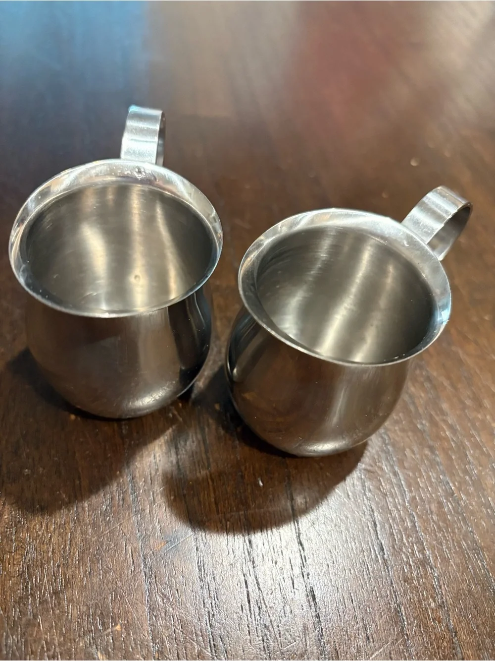 Sur La Table Stainless Steel Creamer Pitcher Pair - Silver Finish